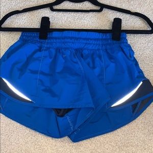 Blue Lululemon Hotty Hot Short